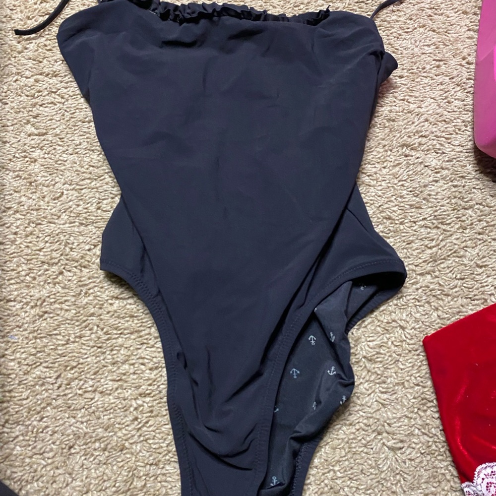 Chic Black One-Piece Swimsuit